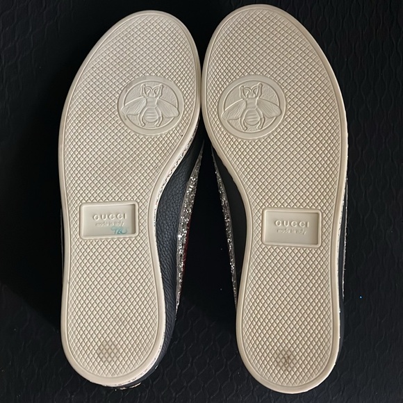 Gucci Women’s Falacer Glitter Sylvie Web size 37/US 6.5 - Picture 6 of 6